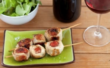 Spiedini di saltimbocca di tacchino  