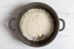 Preparazione Risotto fave e zafferano - Fase 2