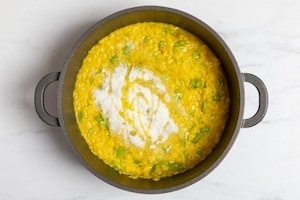 Preparazione Risotto fave e zafferano - Fase 5