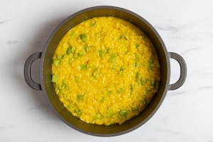 Preparazione Risotto fave e zafferano - Fase 4