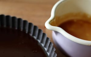 Preparazione Tarte Tatin di pesche gialle - Fase 1