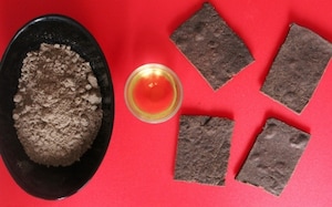 Preparazione Cialdine ai semi di lino con fave e noci - Fase 1