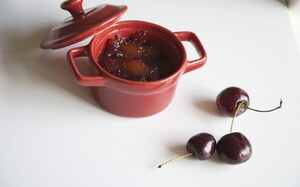 Preparazione Mostarda di pesche e ciliegie - Fase 2