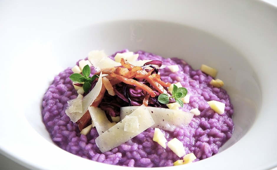 Risotto viola ricetta