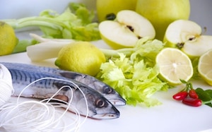 Preparazione Sgombro al limone e peperoncino - Fase 1