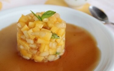 Pesche con infusione all'Earl Grey