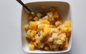 Preparazione Pesche con infusione all'Earl Grey - Fase 1