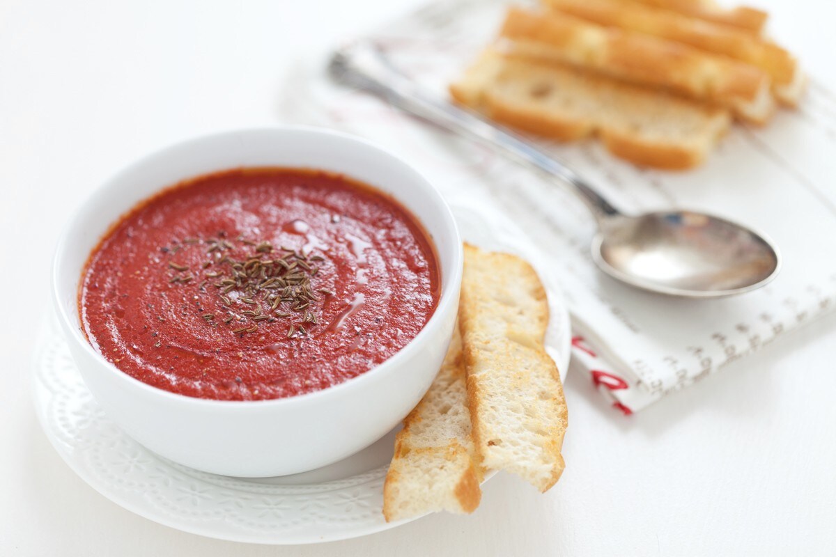 Zuppa di pomodori arrosto ricetta