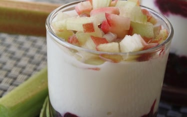 Bicchierini freschi al rabarbaro