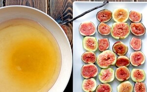 Preparazione Fichi con yogurt greco, mascarpone e savoiardi morbidi - Fase 1