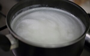 Preparazione Riso pepe e vaniglia - Fase 1