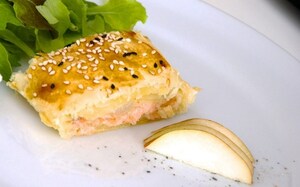 Preparazione Strudel di salmone, pere e mandorle - Fase 2