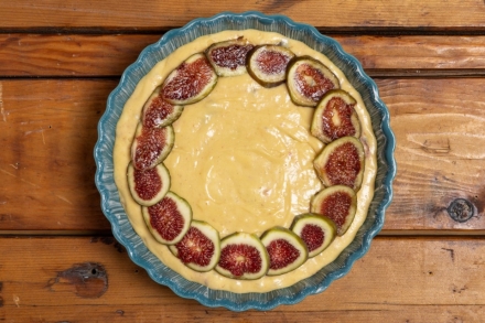 Preparazione Torta di fichi - Fase 4 Preparazione Torta di fichi - Fase 4