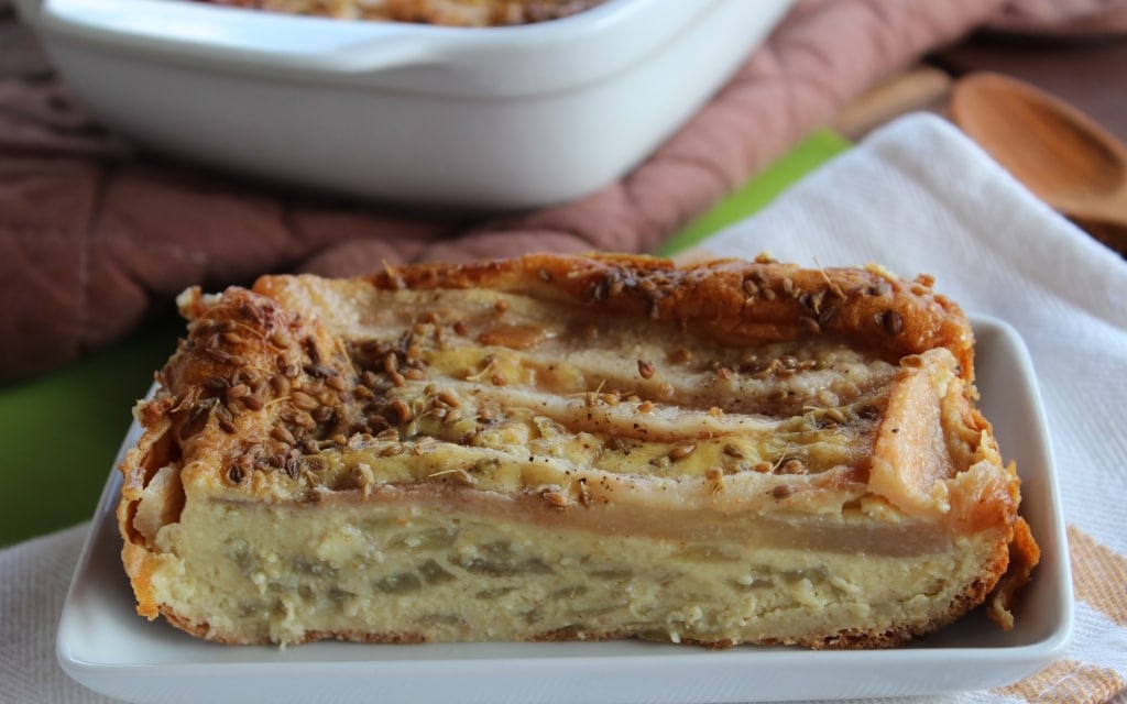 Clafoutis di finocchi e pere allo zenzero