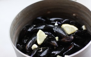 Preparazione Crema di fagioli e cozze - Fase 1