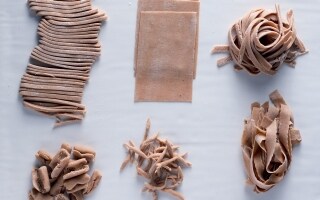 Pasta fresca con farina di castagne
