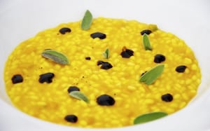 Preparazione Risotto alla zucca, birra e liquirizia - Fase 2