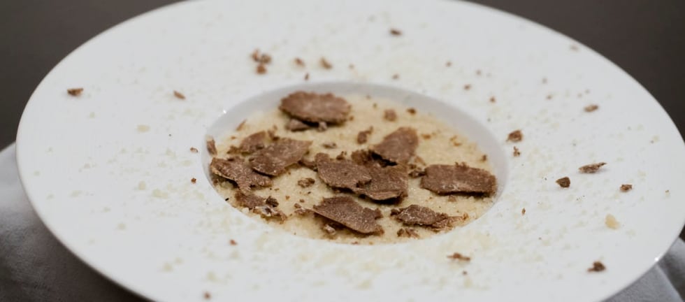 Polentina di grano saraceno con robiola e tartufo ricetta