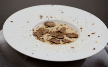 Polentina di grano saraceno con robiola e tartufo