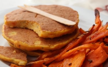 Frittelle di zucca con  carote al cumino