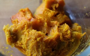 Preparazione Gnocchi di zucca con pancetta e semi di zucca - Fase 1