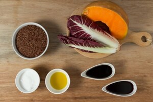 Preparazione Riso rosso con zucca caramellata e radicchio - Fase 1