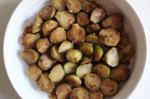 Preparazione Tatin integrale di cavolini di Bruxelles - Fase 2