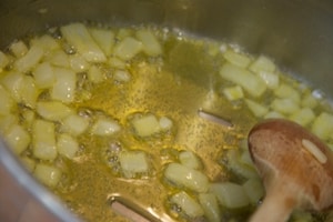 Preparazione Vellutata di pollo alla birra - Fase 2