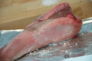 Preparazione Lingua salmistrata con verdure in agrodolce - Fase 1