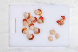 Preparazione Risotto ai finocchi, porri e capesante  - Fase 1