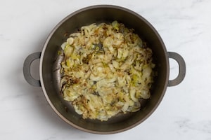 Preparazione Risotto ai finocchi, porri e capesante  - Fase 2