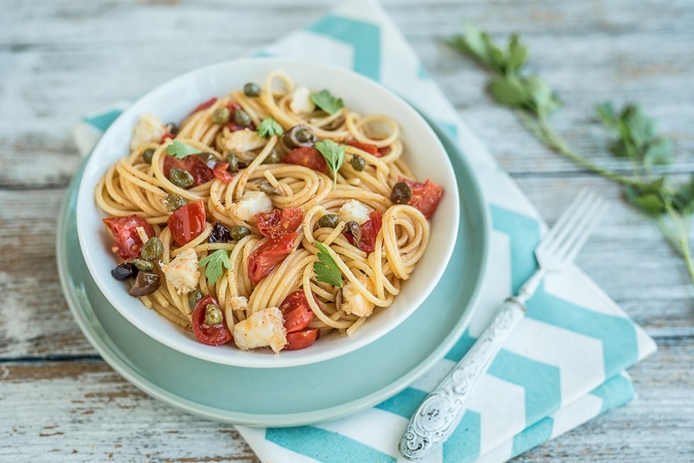 Spaghetti al baccalà ricetta