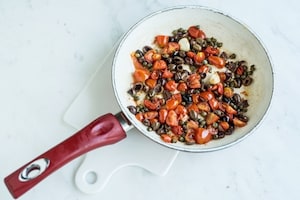 Preparazione Spaghetti al baccalà - Fase 1