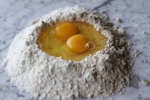Preparazione Tortelli di castagne ai funghi - Fase 1