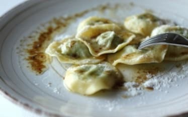 Tortelli ripieni di coniglio e spinaci