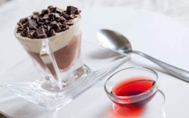 Zuppa inglese al porto con crema alla banana