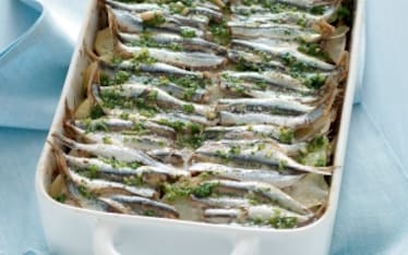 Alici con patate in teglia