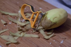 Preparazione Occhiata con pancetta croccante e purè di cavolfiore - Fase 1