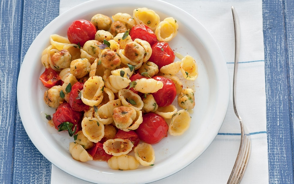 Conchiglie con polpettine di merluzzo ricetta