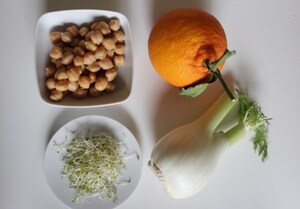 Preparazione Paté di ceci con finocchi all’arancia - Fase 1