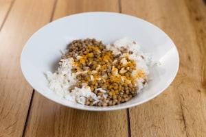 Preparazione Polpette di lenticchie e riso - Fase 1