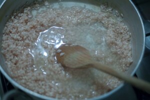 Preparazione Risotto al Lambrusco di Sorbara, radicchio rosso e mandorle - Fase 4