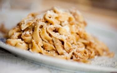 Tagliatelle di sola acqua e farina