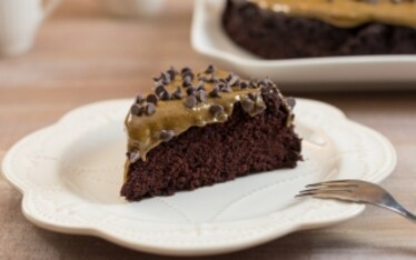 Torta al cacao con crema di caffè