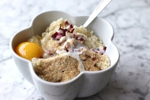Preparazione Polpette di miglio con cavolfiore e radicchio - Fase 1