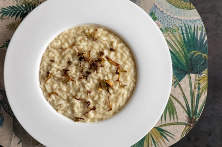 Preparazione Risotto con carciofi fritti - Fase 5 Preparazione Risotto con carciofi fritti - Fase 5