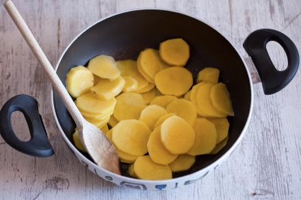 Preparazione Baccalà al forno - Fase 2 Preparazione Baccalà al forno - Fase 2