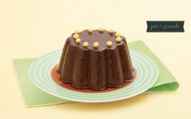 Budino al cacao e caramello