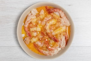 Preparazione Calamarata con gamberi al passito e asparagi  - Fase 3