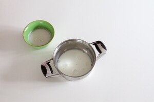 Preparazione Crema pasticciera al cocco - Fase 1